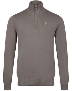 Luke 1977 Pretender Funnel Neck Knitted Jumper - Grey