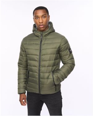 Crosshatch Gattering Jacket - Green