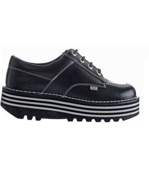 Kickers Kick Lo Ragged Vrouwen Zwarte Laarzen - Blauw