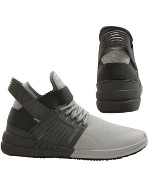 Supra Skytop V Slip On High Top Lace Up Trainers 08032 051 B48E - Black