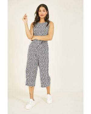 Mela London Ditsy Daisy Culotte Jumpsuit - Multicolour