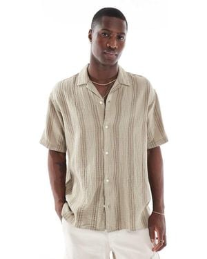 Jack & Jones Revere Collar Shirt - Natural