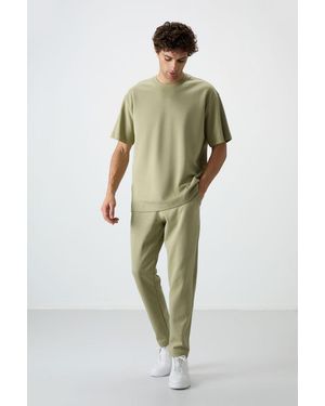 TOMMY LIFE Oversized T-Shirt And Trousers Set - Green