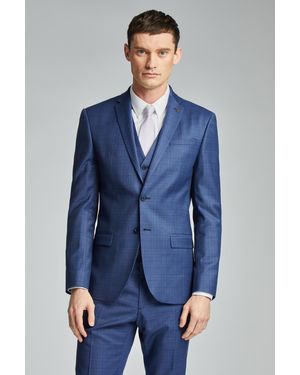 Ted Baker Volan Subtle Check Slim Jacket - Blue