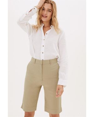 Secret Label Chino Stretch Knee Shorts - White