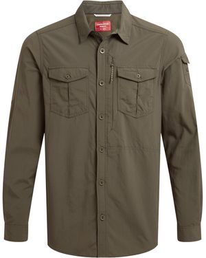 Craghoppers Adventure Iii Nosilife Long-Sleeved Shirt (Woodland) - Green