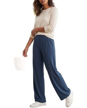 Kenneth Cole Leggings Pull On Wide Leg Trouser Rise Stretchable Bottom - Blue