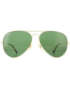 Ray-Ban Aviator Gradient Rb3025 Sunglasses Metal - Green