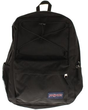 Jansport Laptop Backpack Waterbottle Pocket Flex Pack Zip - Black