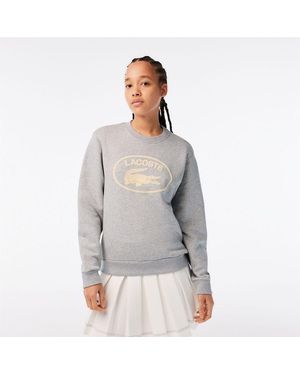 Lacoste Fit Organic Cotton Fleece Sweatshirt - Grey