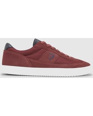 Farah 'Stanton' Casual Lace Up Trainers Rubber - Purple