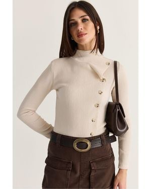 Bianco Lucci Blouse - Natural