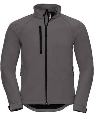 Russell Plain Soft Shell Jacket (Titanium) - Grey
