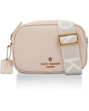 Kurt Geiger Leather Kgl Greenwich Camera S Bag - Natural