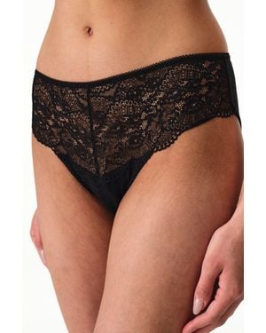 Penti Floral Lace Hipster Briefs - Black