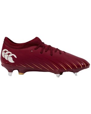 Canterbury Falcon Team Soft Ground Rugby Boots - Red
