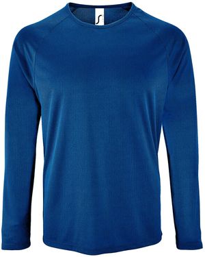 Sol's Sporty Long Sleeve Performance T-Shirt (Royal) - Blue