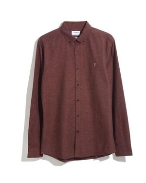 Farah Steen Slim-Fit Shirt - Purple