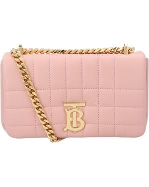 Burberry Quilted Leather Lola Mini Bag - Pink