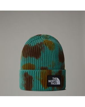 The North Face Tie Dye Logo Box Beanie - Green