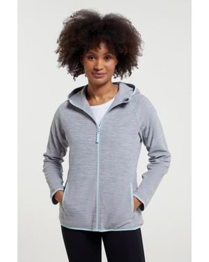 Mountain Warehouse 'Lleyn' Fleece Jacket Antipill Breathable Full Zip Activewear - Grey