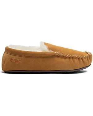 Osprey 'The Sunday' Suede Slipper Rubber - Brown