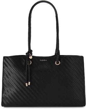 Carvela Kurt Geiger Antionia Weave Ew Bag - Black