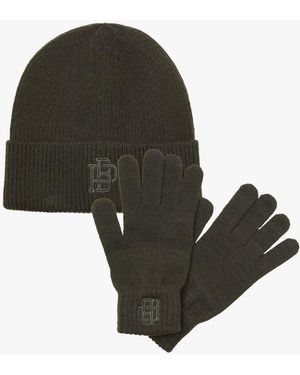 Jack & Jones Train Hat & Gloves Set Peat - Green
