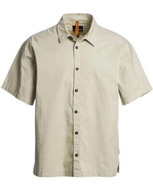Parajumpers Tobin Asparagus Short Sleeved Shirt Cotton - Natural