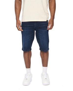 Crosshatch Hammersmith Denim Shorts - Blue