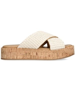 Steve Madden Suede Tulum Sandals - Natural