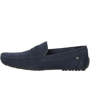 Jack & Jones Instappers Jensen Suede Loafer Leather - Blue