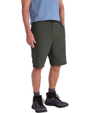 Mountain Warehouse 'Saunter' Belted Cargo Shorts Quick Drying Uv50 Multi Pocket Short Trousers Fabric - Grey