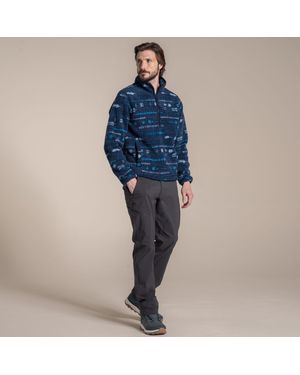 Craghoppers National Trust Rawthey Half Zip Fleece Top - Blue