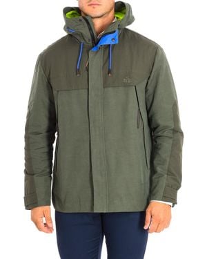 La Martina Long-Sleeved Turtleneck And Hooded Jacket Tmo303-Tl316 - Green
