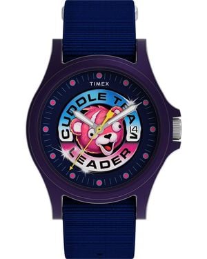 Timex X Fortnite Acadia Watch Tw2Y46200 Fabric - Blue