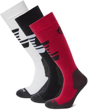 TOG24 Bergenz 3 Pack Ski Socks/Dark/Optic - Red