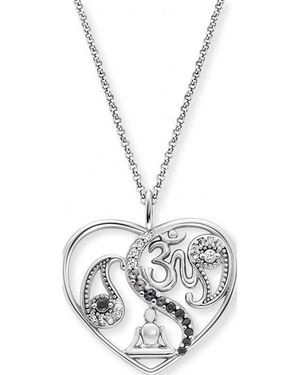 Engelsrufer Ern-Yiyaheart-26-Zi Ladies Heart Necklace Sterling - White