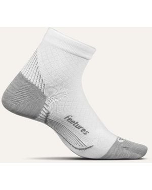 Feetures Pf Relief Ultra Light Quarter Socks - White