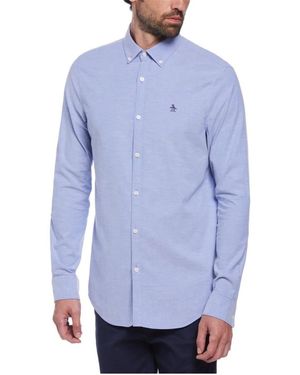 Original Penguin Ecovero Oxford Shirt - Blue