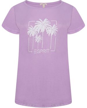 Esprit Ladies T-Shirt Cotton - Purple