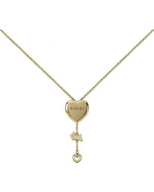 Radley Ryj2484S Ladies Pendant Mews Necklace - Metallic