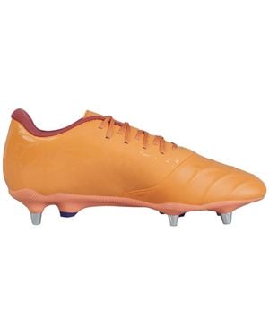 Canterbury Adult Phoenix Genesis Pro Leather Soft Ground Rugby Boots - Orange