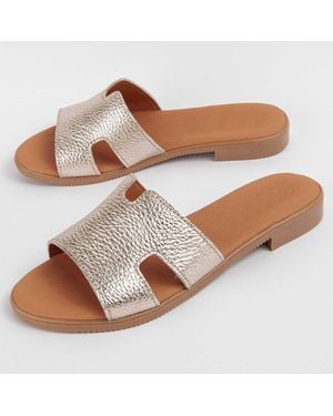 Purapiel Sandal Hacca2 Leather - Brown