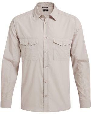 Craghoppers Kiwi Ii Long-Sleeved Shirt (Oatmeal) - Grey
