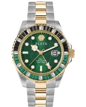 Philipp Plein Gmt-I Challenger Baguettes Watch Pwpza0224 - Green