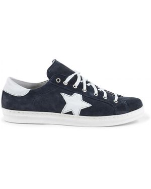 Versace 19.69 Abbigliamento Sportivo 19V69 Trainers Gold03 Cam Blu Anil Bianco - Blue