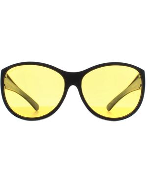 Montana Butterfly Matte Polarized Fo8 Fit Over Glasses Night Driving Sunglasses - Brown
