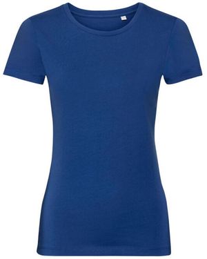 Russell Ladies Organic Short-Sleeved T-Shirt (Bright Royal) - Blue
