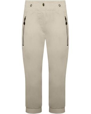 Nike Cropped Track Trousers Cotton - Natural